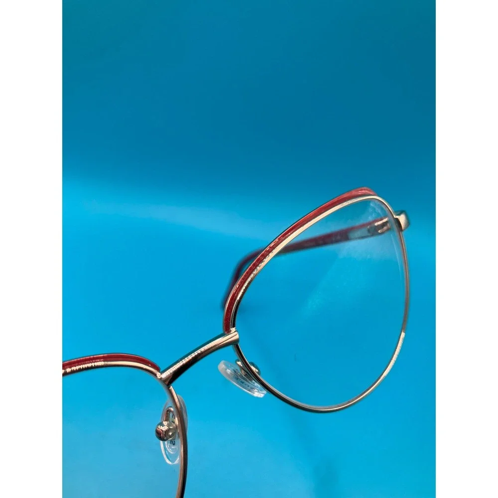 Guess Eyeglass Frames Women 53mm Burgandy Gold Cat Eye GU50334 *Frames Only*